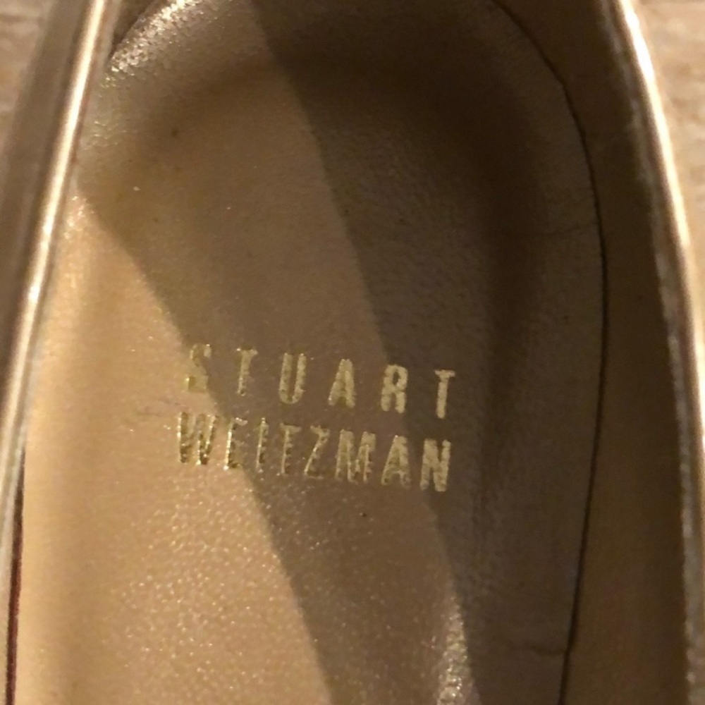 Champagne Stuart Weitzman 71/2 Narrow shoe - Picture 3 of 8
